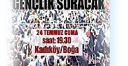 24 Temmuz'da Kadıköy / Boğa    Barış Için Gençler     Yürüyor