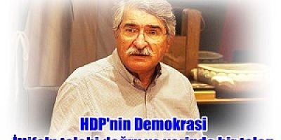 Fikri Sağlar:  HDP'nin Demokrasi İttifakı talebi doğru ve yerinde bir talep