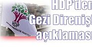 HDP’den Gezi Direnişi açıklaması