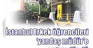 İstanbul Erkek öğrencileri ‘yandaş müdür’e sırtını dönerek protesto etiler:  