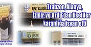 Liselilerin İsyanıi katılımlarla devam ediyor:Trabzon, Alanya, İzmir, ve Ordu'dan liseliler de karanlığa isyan etti