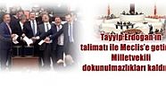 Tayyip Erdoğan’ın talimatı ile Meclis’e getirilen Milletvekili dokunulmazlıkları kaldırıldı