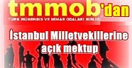 TMMOB'dan İstanbul Milletvekillerine açık mektup