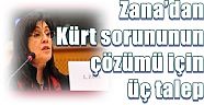  Türkiye, Ortadoğu ve Kürtler konulu konferansta,Zana’dan kalıcı çözüm için üç talep