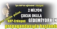 Yeni eğtim yılına, AKP - Erdoğan propagandasıyla başlandı